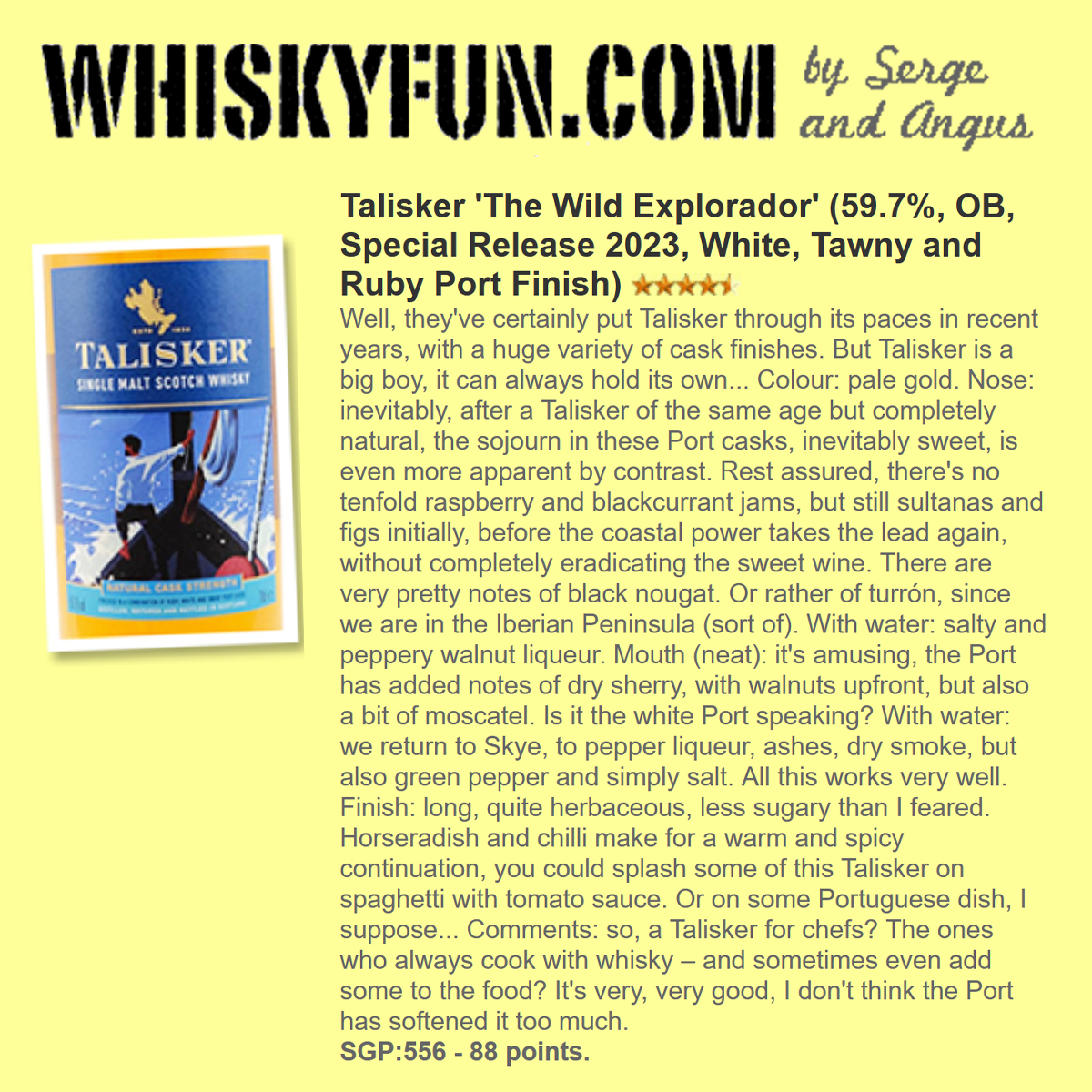 Talisker Diageo Special Release 2023 59.47%
