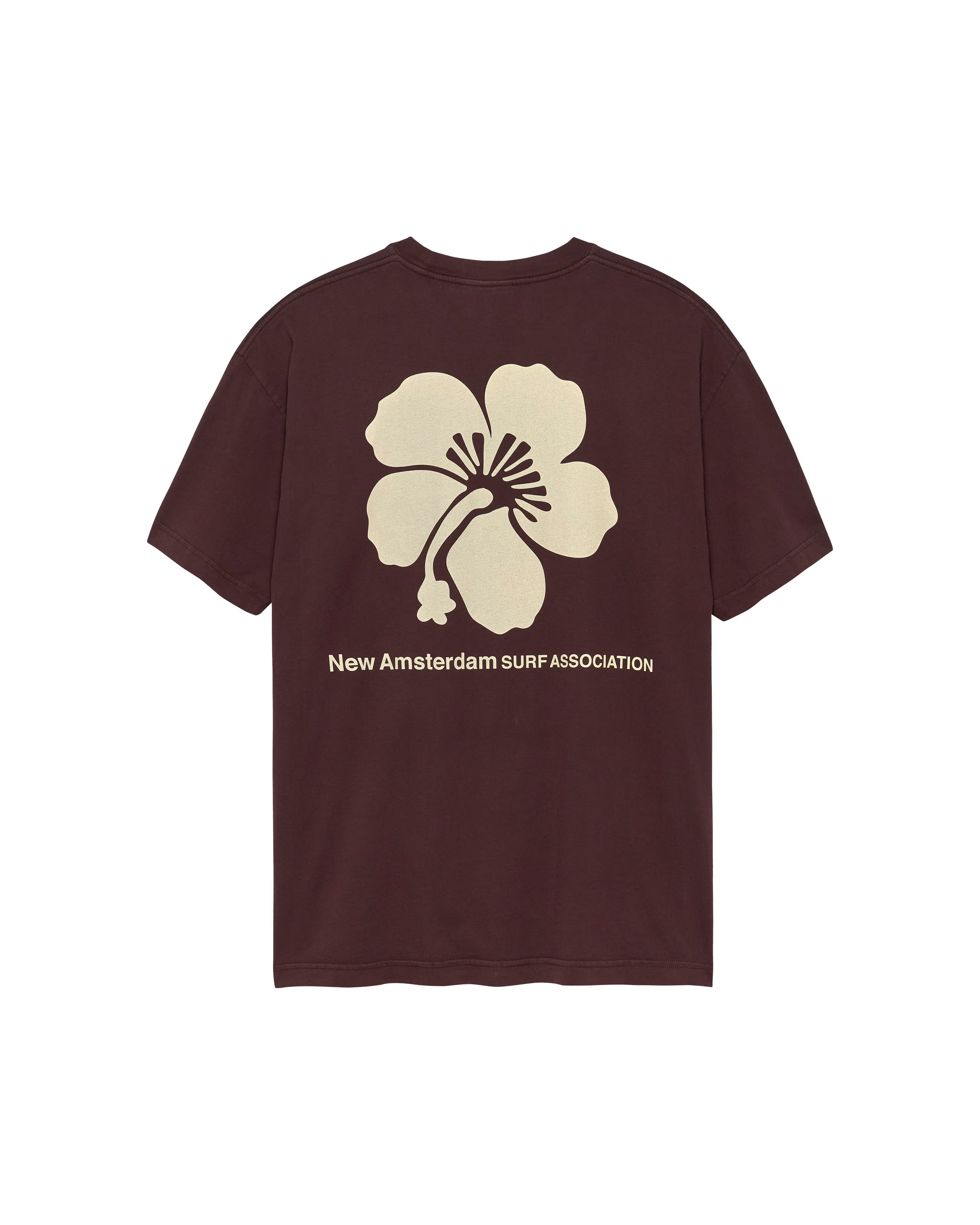 NEW AMSTERDAM SURF ASSOCIATION｜HIBISCUS TEE WALNUT