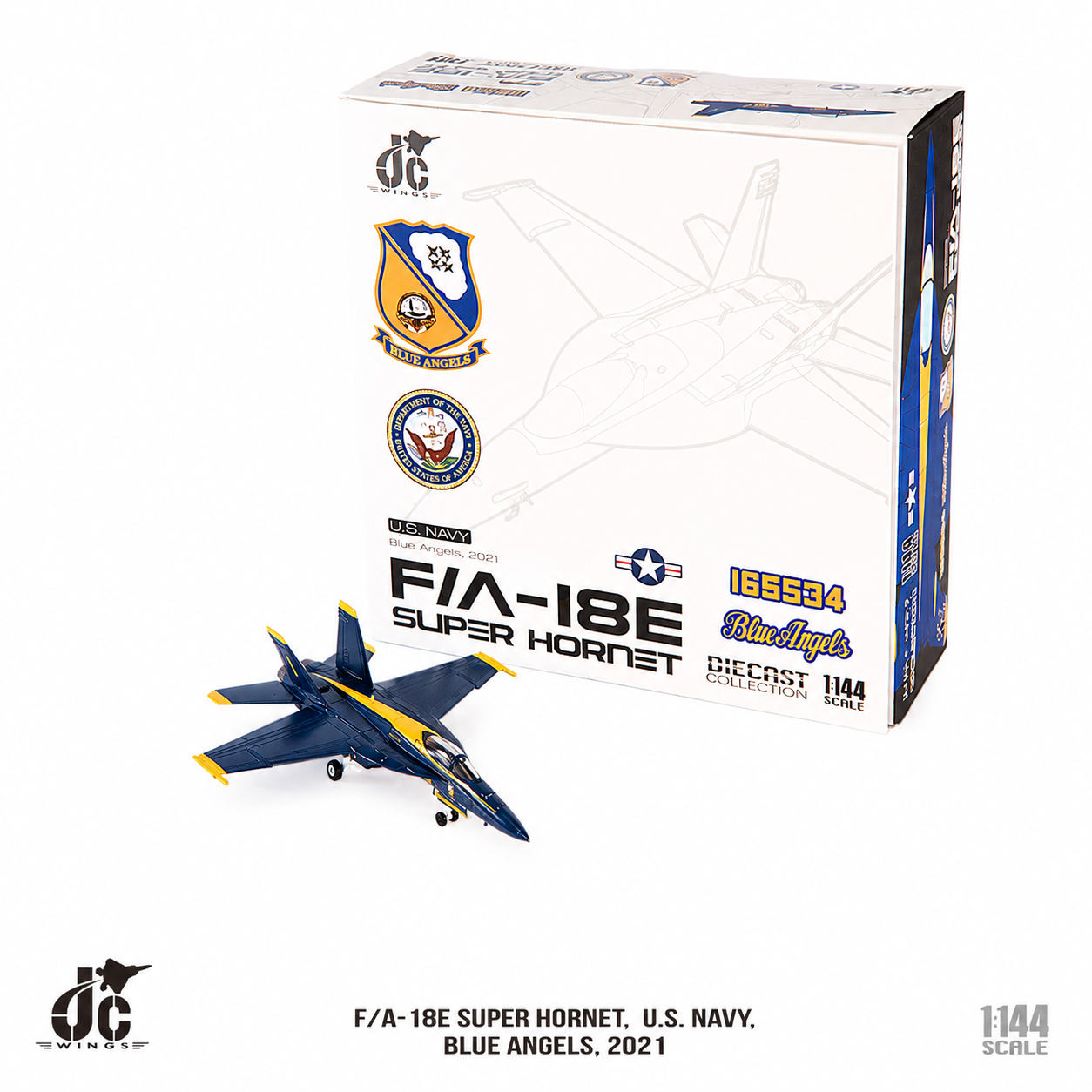 JC wings 1/144 美國海軍 F/A-18E超級大黃蜂 2021年藍天使飛行表演隊