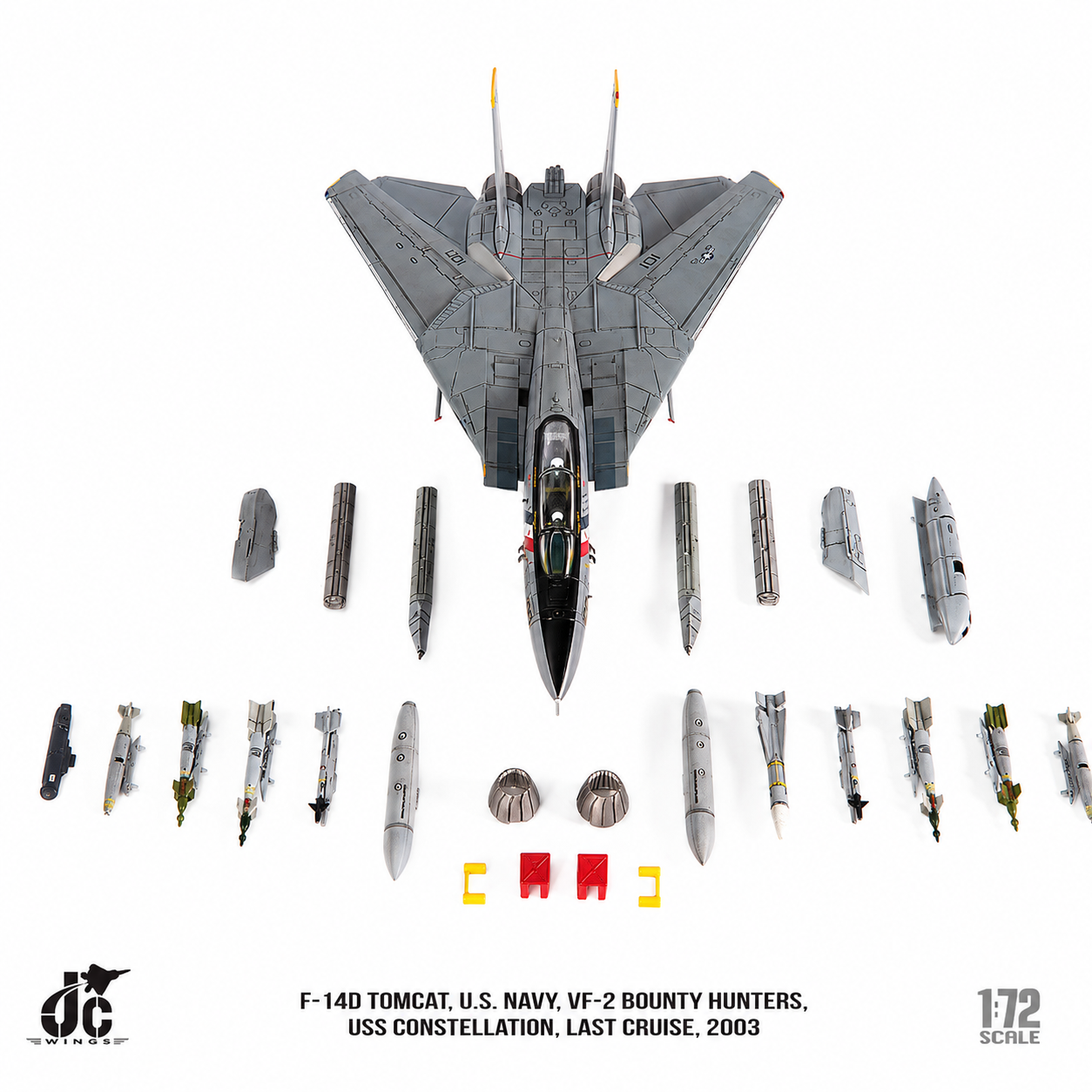 JC wings 1/72 美國海軍 F-14D「雄貓」 2003年 VF-2「賞金獵人」中隊