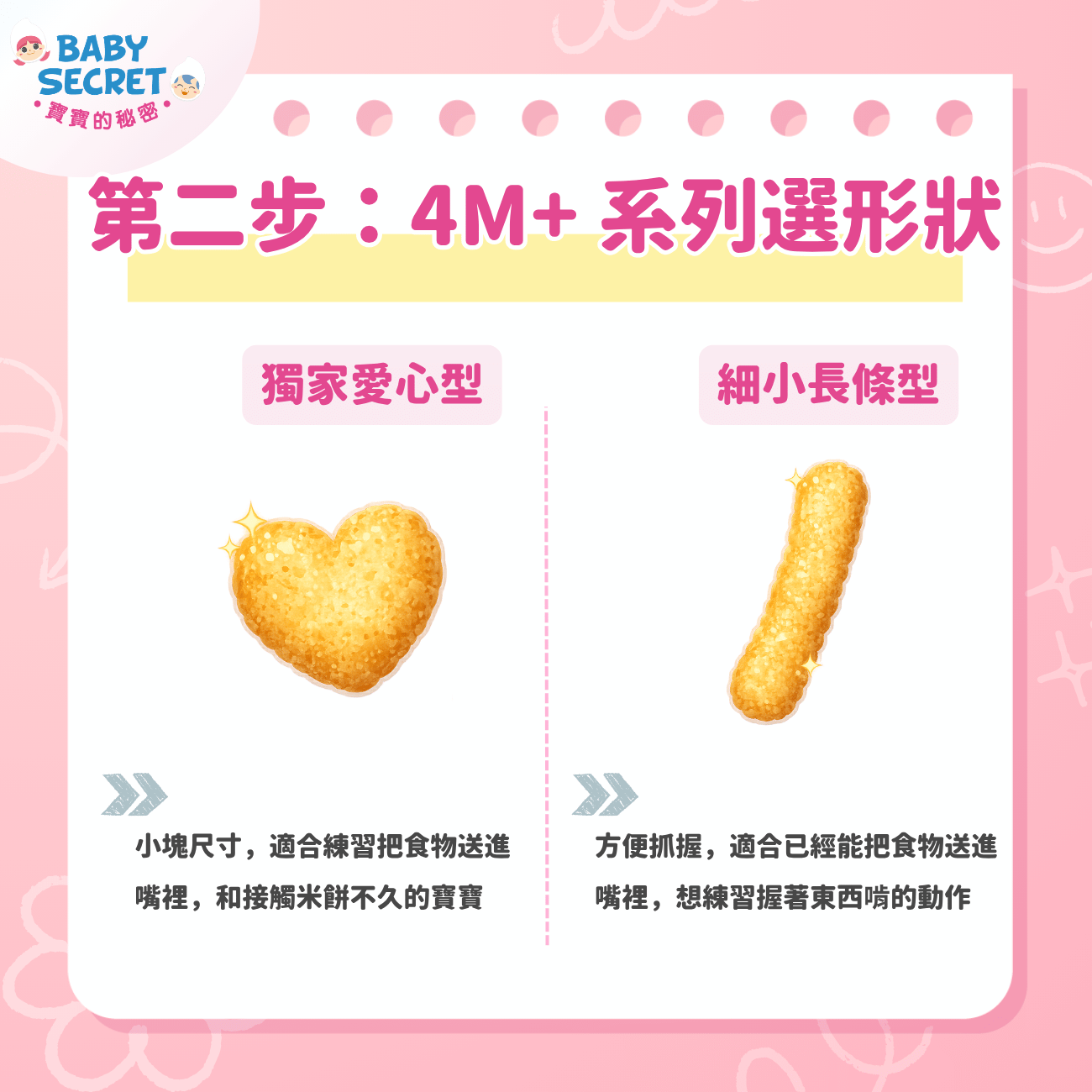 第二步：4M+ 盒裝(6小包) 系列選形狀，愛心型還是細長條型？