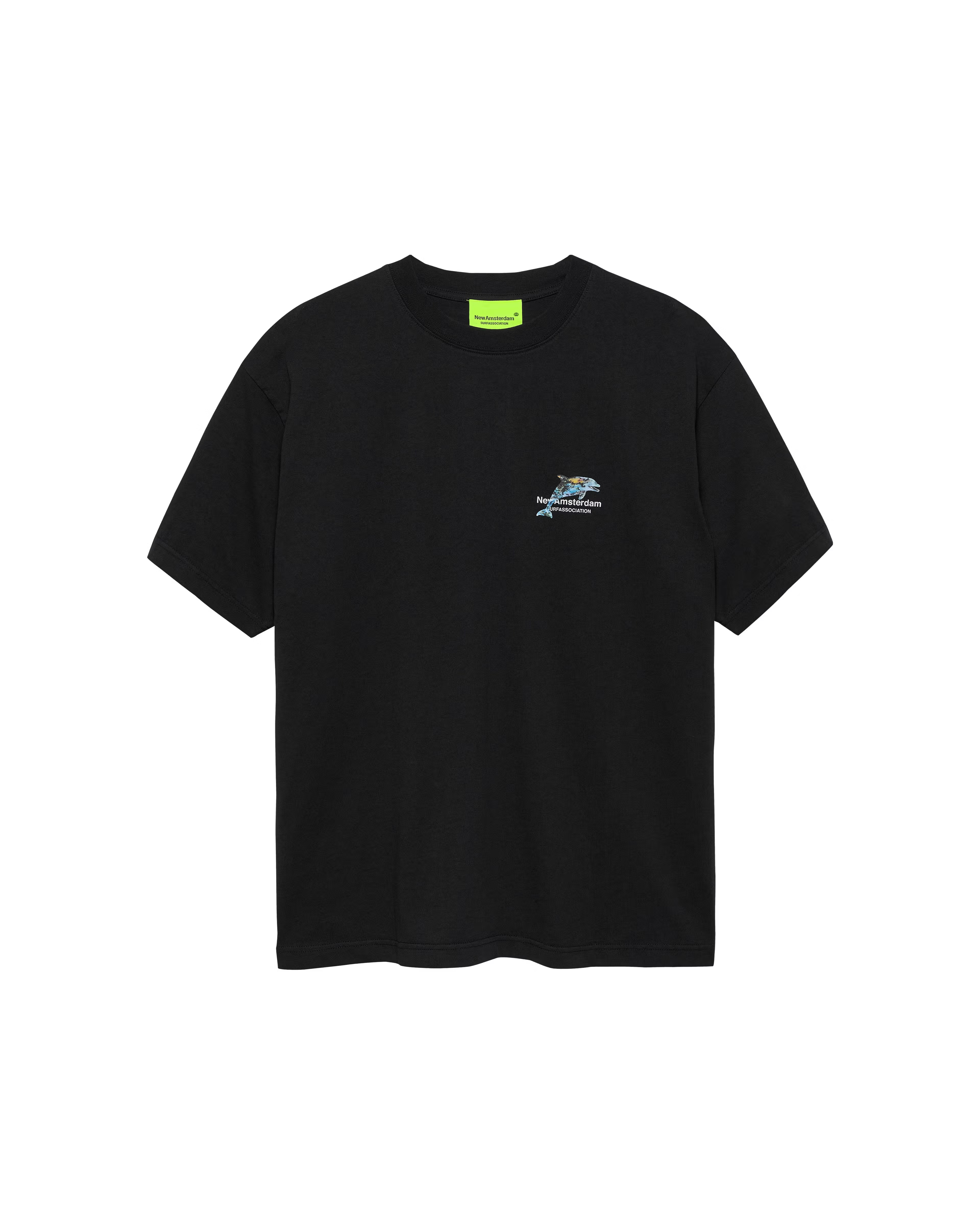 NEW AMSTERDAM SURF ASSOCIATION｜DOLPHIN TEE BLACK