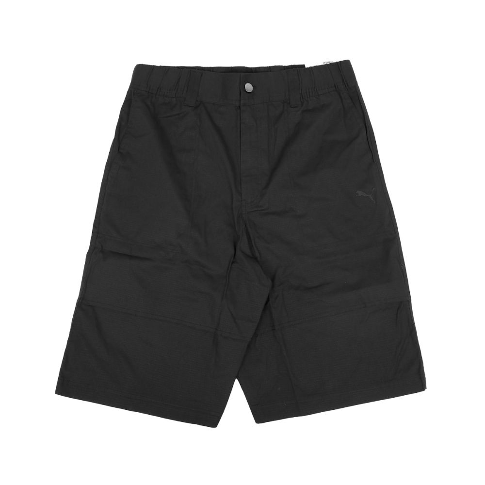 PUMA 短褲 ESSENTIALS 黑色 休閒 工裝褲 男 63847701