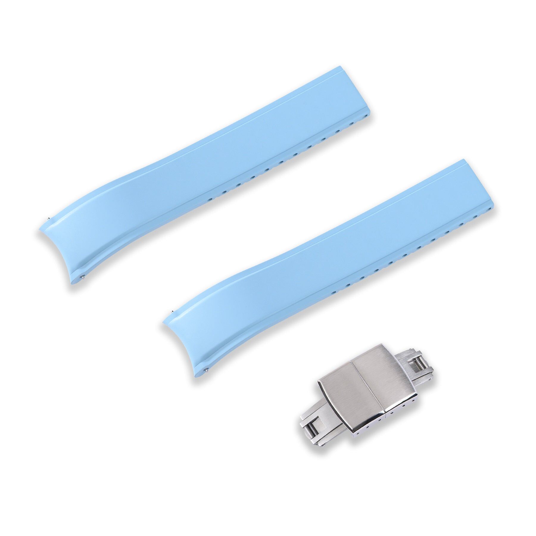 20MM Flexi-Curved End FKM Rubber Strap (CX03)