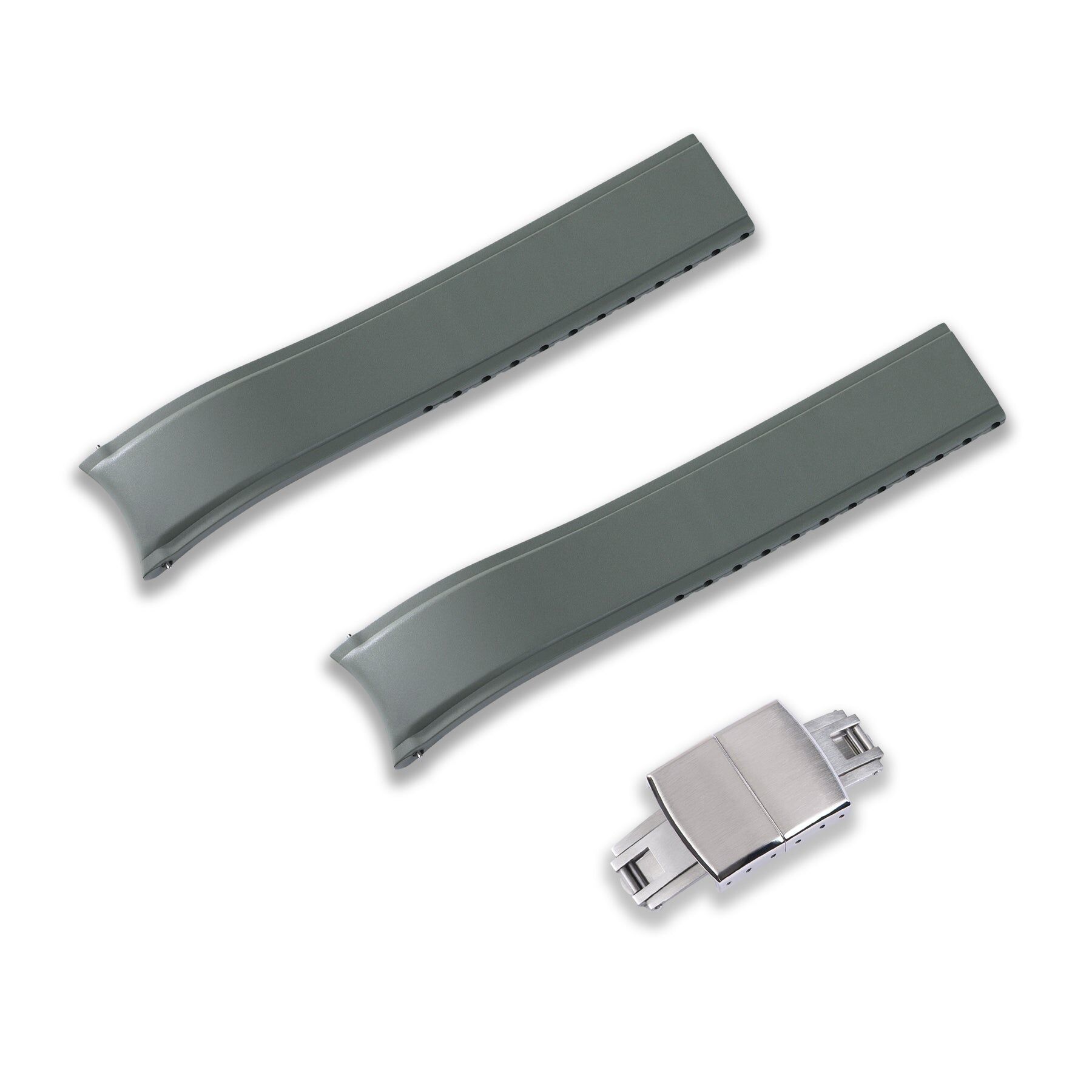 20MM Flexi-Curved End FKM Rubber Strap (CX03)
