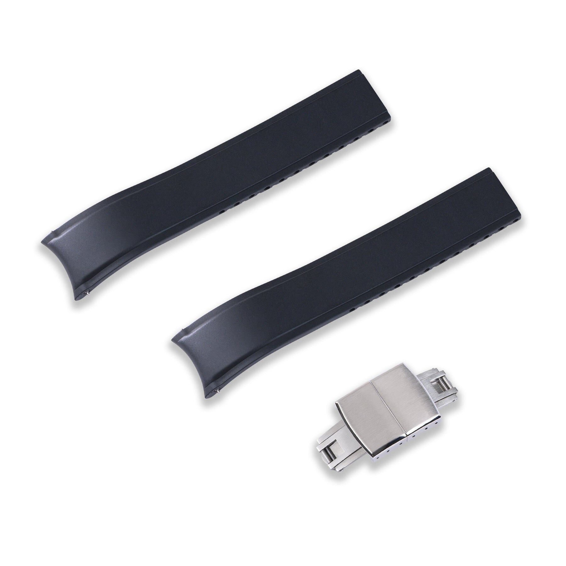 20MM Flexi-Curved End FKM Rubber Strap (CX03)