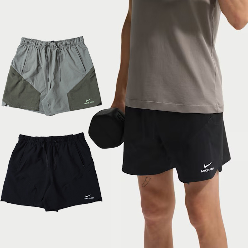 男款 NIKE PRO DRY ADV 黑色 綠色 排汗 透氣 抽繩 6吋 訓練 跑步 運動 短褲【IF2217】NKTF