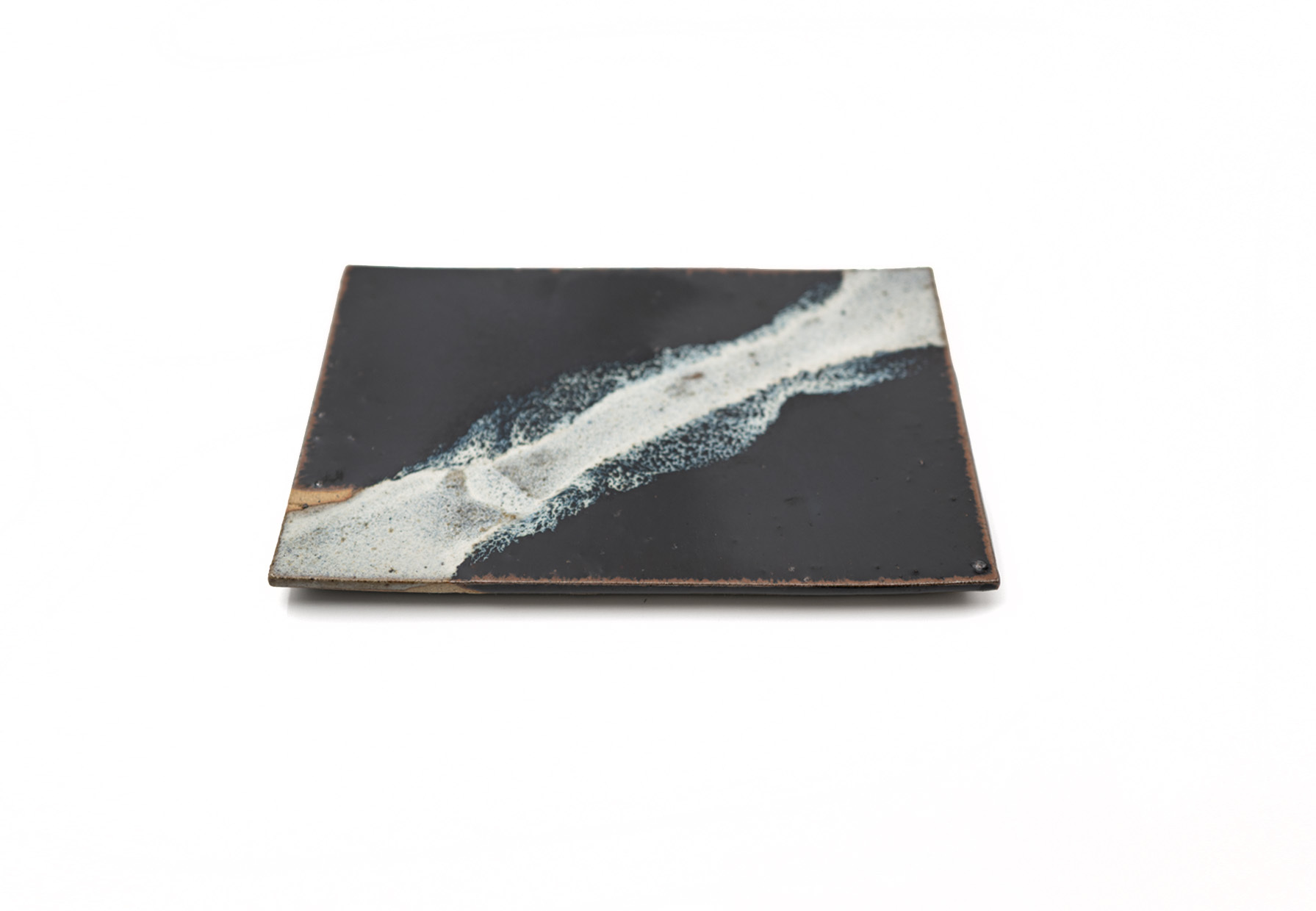 中野陶痴窯｜唐津燒  長型大皿 25.5 cm