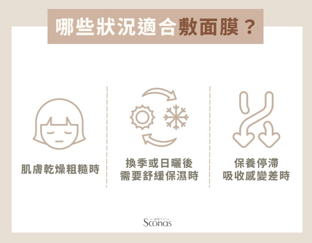 哪些狀況適合敷面膜