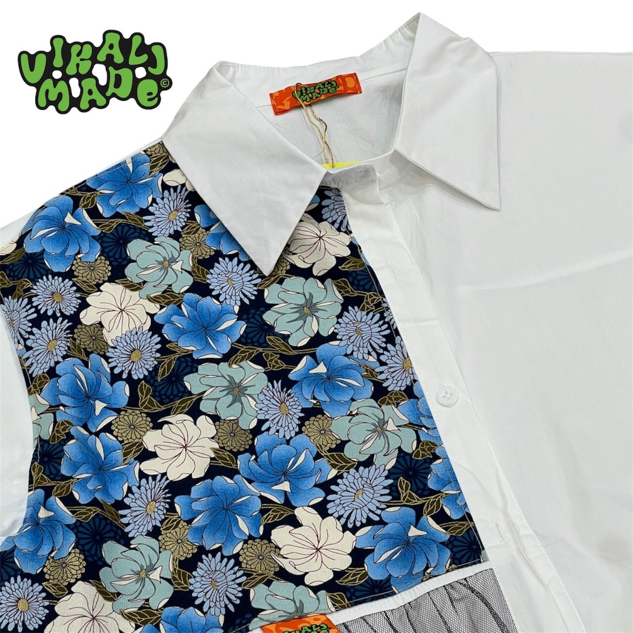 Annstudio｜Patchwork Shirt Dress