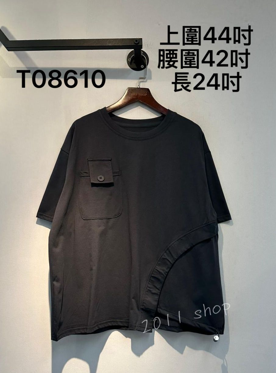 特色小口袋拼布可束TOP  上圍44吋 腰圍42吋  長24吋  T08610
