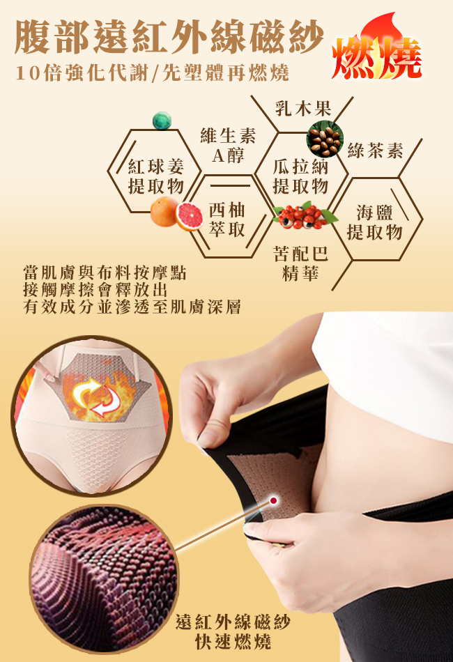 石墨烯塑身褲細節5