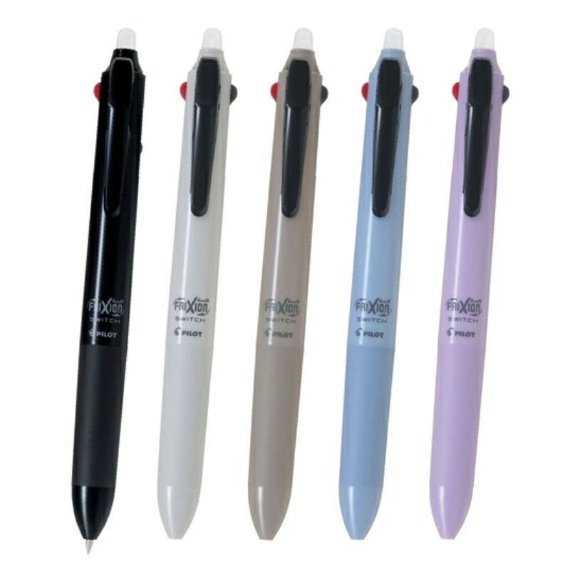 PILOT FriXion Ball Switch 多功能原子筆 (0.38mm 紅/藍/黑 3色FriXion芯 + 0.5mm 油性黑色)