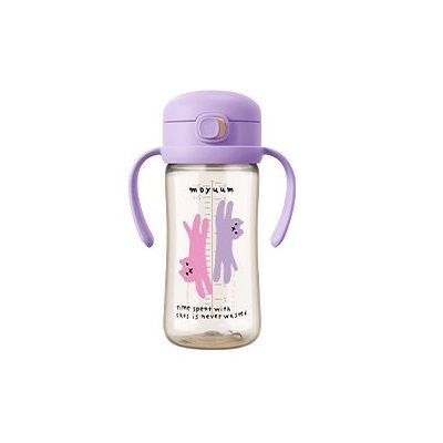 【MOYUUM】PPSU All-in-One One Touch Straw Cup 270ml (Purple)