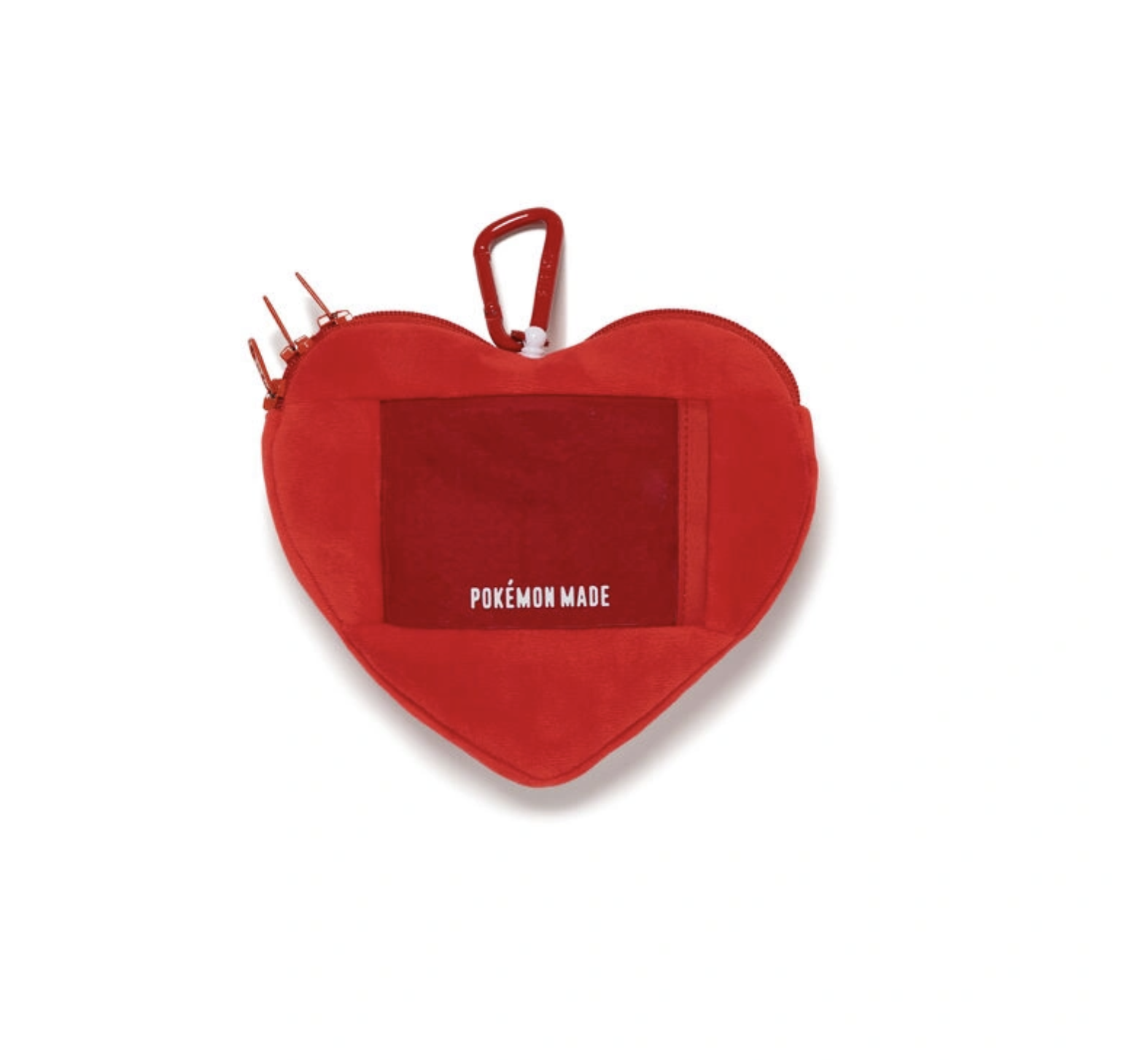 HUMAN MADE x Pokémon MADE HEART STUFFED PASSCASE RED 聯名款 零錢包 卡夾 寶貝球-XX31GD047