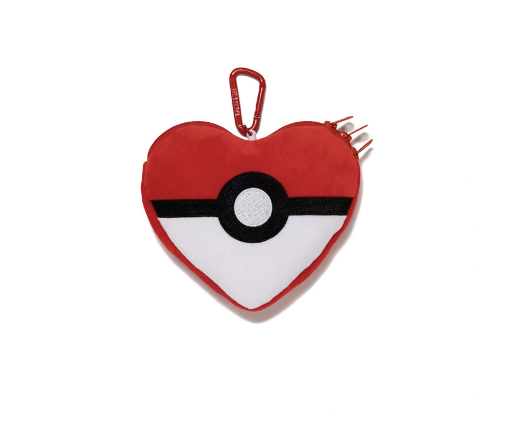 HUMAN MADE x Pokémon MADE HEART STUFFED PASSCASE RED 聯名款 零錢包 卡夾 寶貝球-XX31GD047
