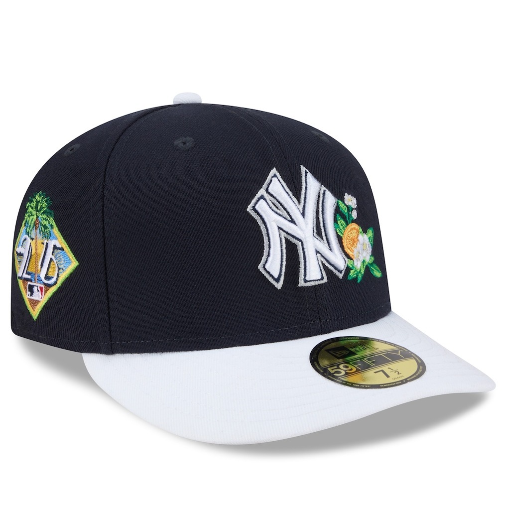 MLB帽子 New York Yankees 紐約洋基 春訓深藍 FL26 棒球帽 New Era 59FIFTY Fitted 全封 全新