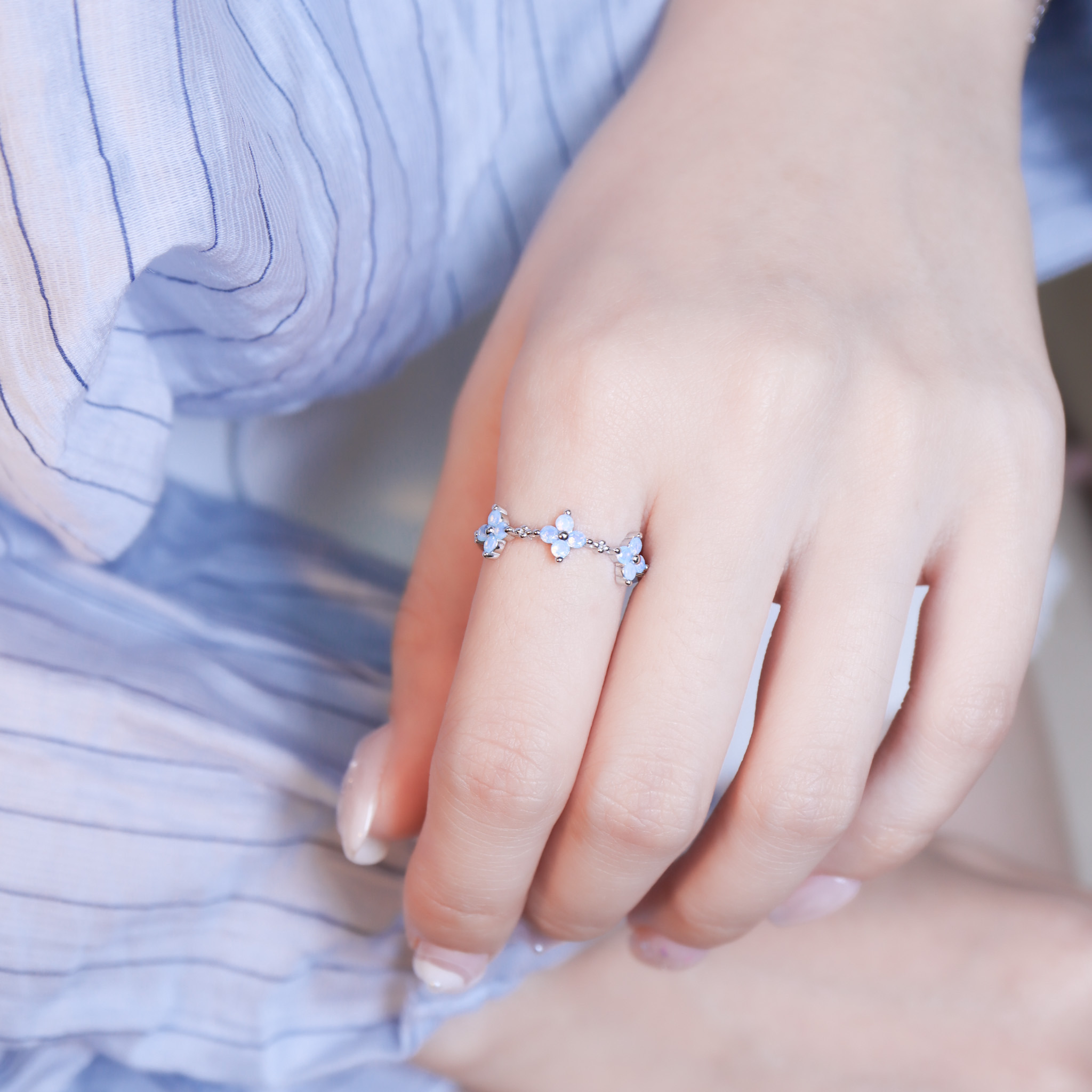 | 925 Silver | Clear Happiness Ring | RI1128 |