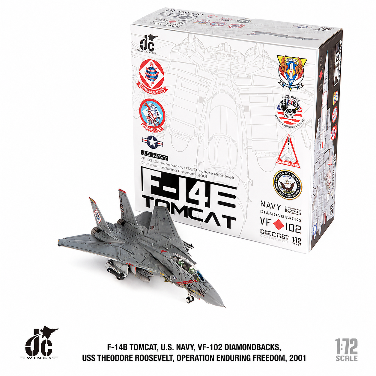 JC wings 1/72 美國海軍 F-14B「雄貓」2001年VF-102「響尾蛇」中隊