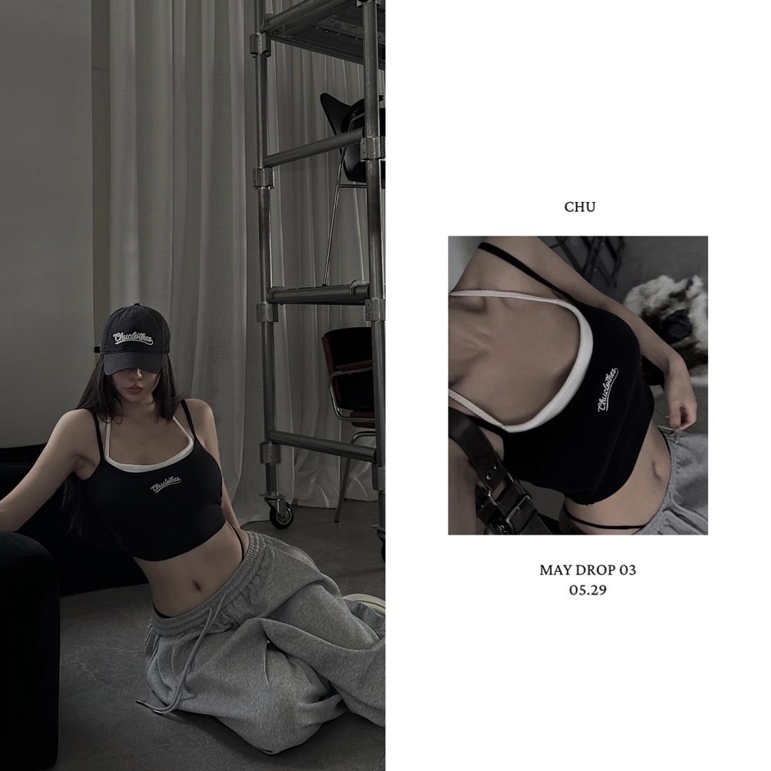𝐂𝐇𝐔-𝐌𝐀𝐃𝐄｜Layer Rib Tank 假兩件羅紋背心 BT-02 (05.29 Drop)