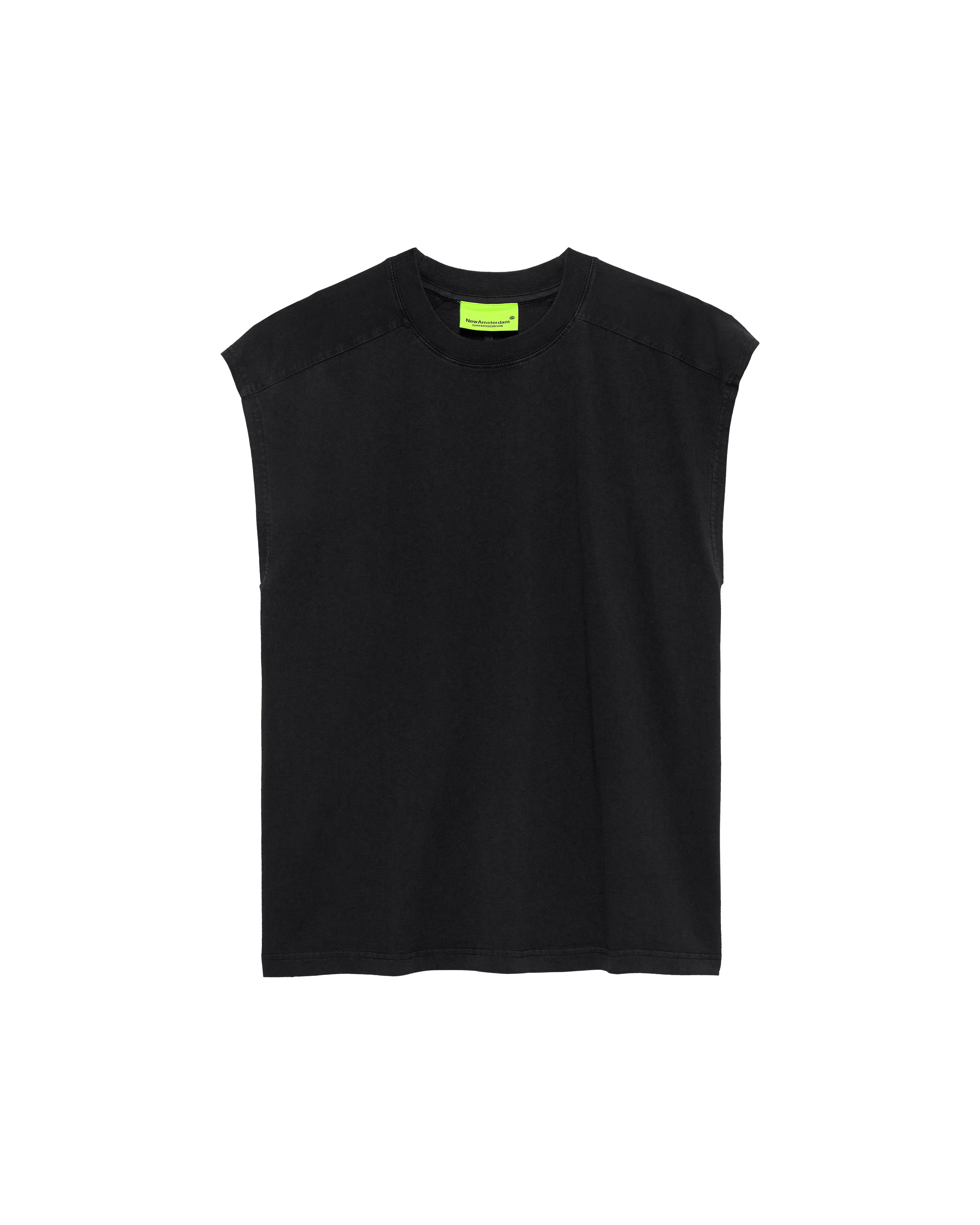 NEW AMSTERDAM SURF ASSOCIATION｜NAME TEE SLEEVELESS BLACK