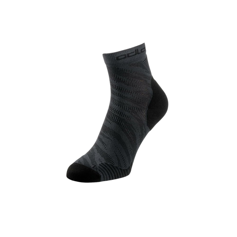 ODLO / CERAMICOOL RUN GRAPHIC Quarter Socks 義大利製快乾抗菌運動襪 -兩對裝 (OD762940)
