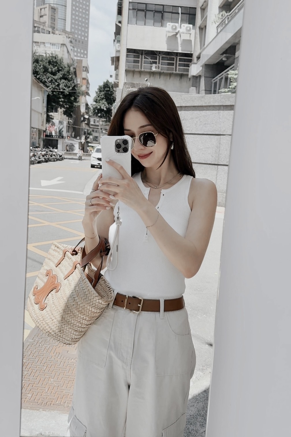 螺紋削肩排扣背心 Q14 #WINNIE清單