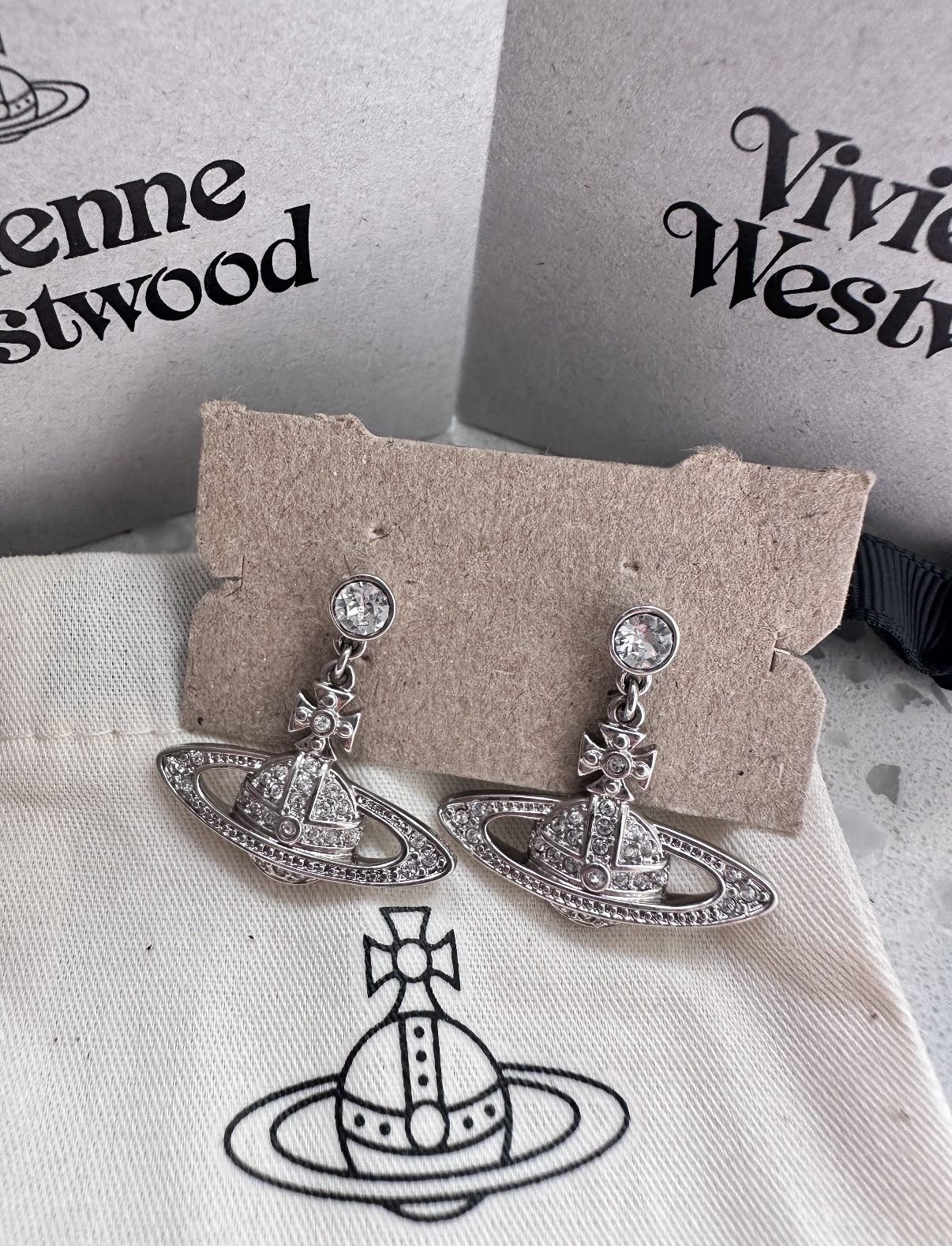 Vivienne Westwood Bas Relief Drop Earrings
