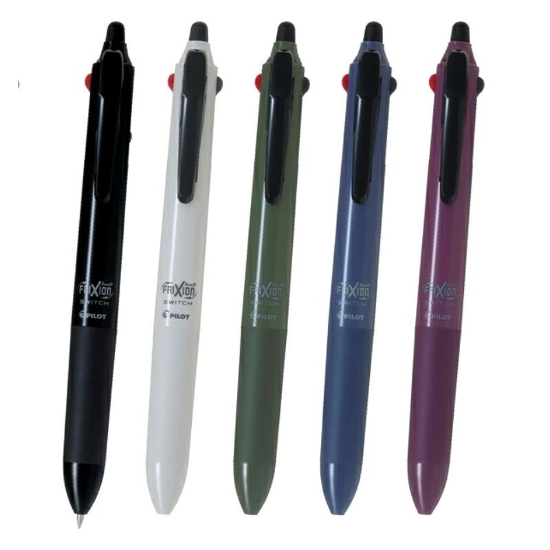 PILOT FriXion Ball Switch 多功能原子筆 (0.5mm 紅/藍/黑 3色FriXion芯 + 0.7mm 油性黑色)