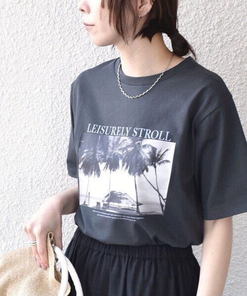 [現貨]SHIPS Colors 接觸冷感 Palm Photo T恤