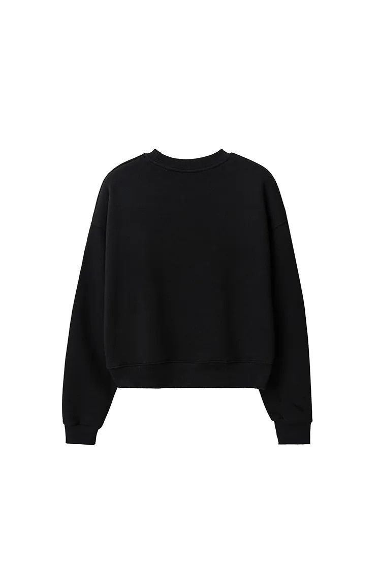 FENGME x Kimi Ji Love Graffiti Slogan Sweatshirt - Black