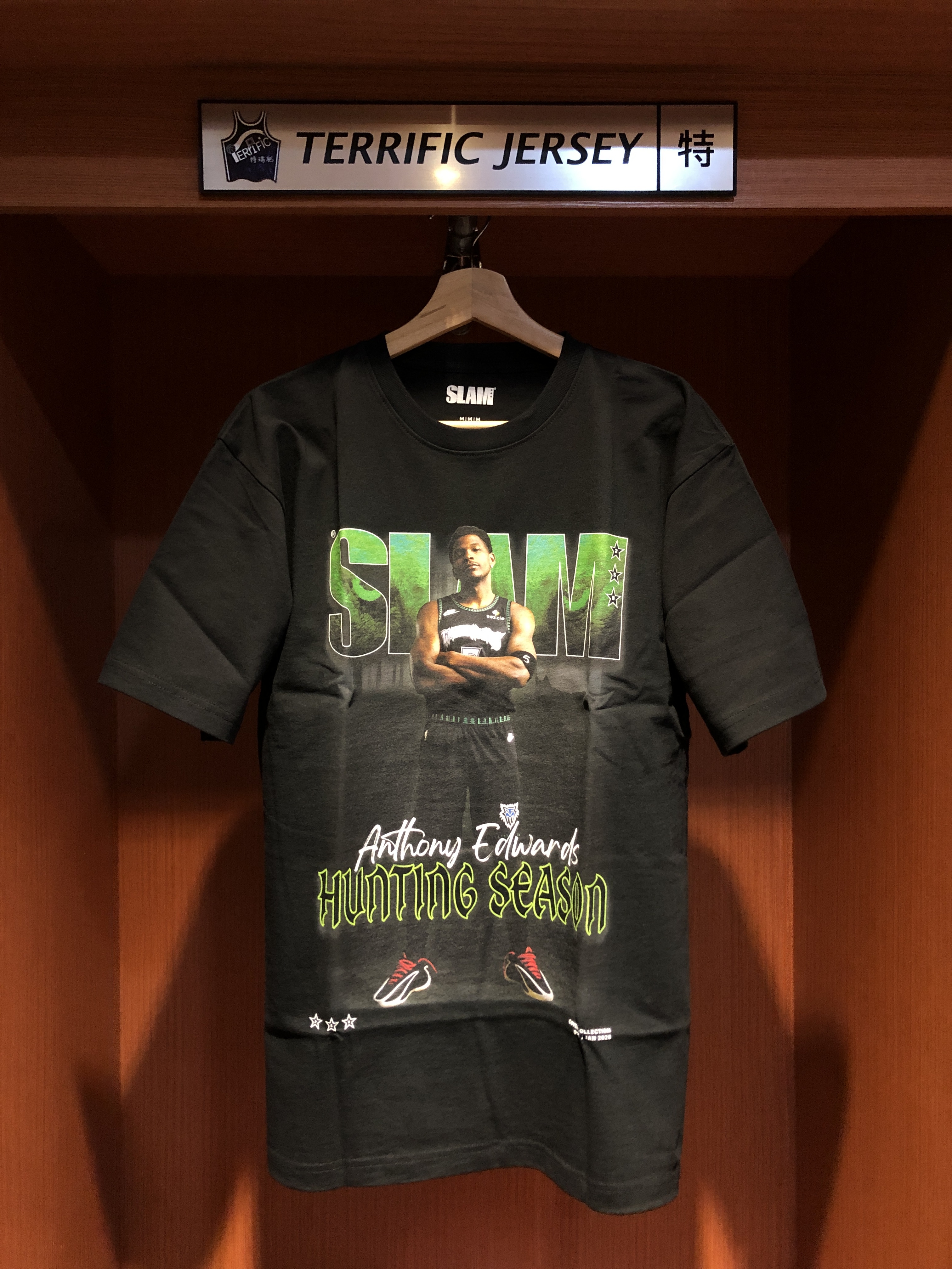 NBA短袖 Anthony Edwards 明尼蘇達灰狼 黑 SLAM Cover Tee 259 雜誌封面 Slam Tee 棉質 全新