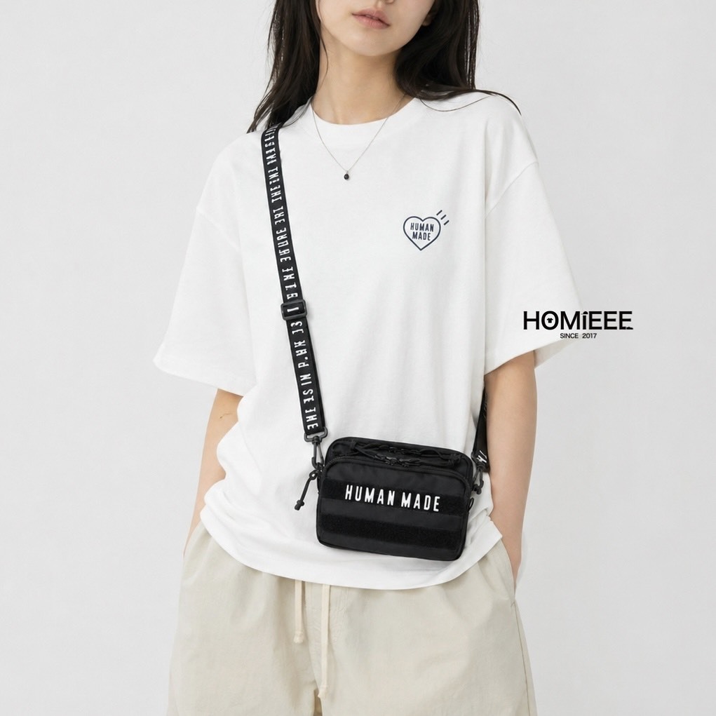 Human Made Military Pouch 側背包 小包 多夾層 黑色 [HM31GD075]