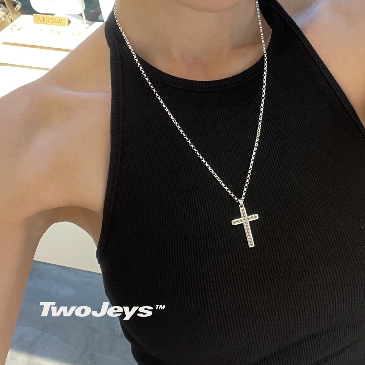 Twojeys-CROSS項鍊