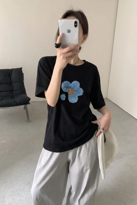 【直播】BUY LOVE BL052808 女裝印花短袖上衣