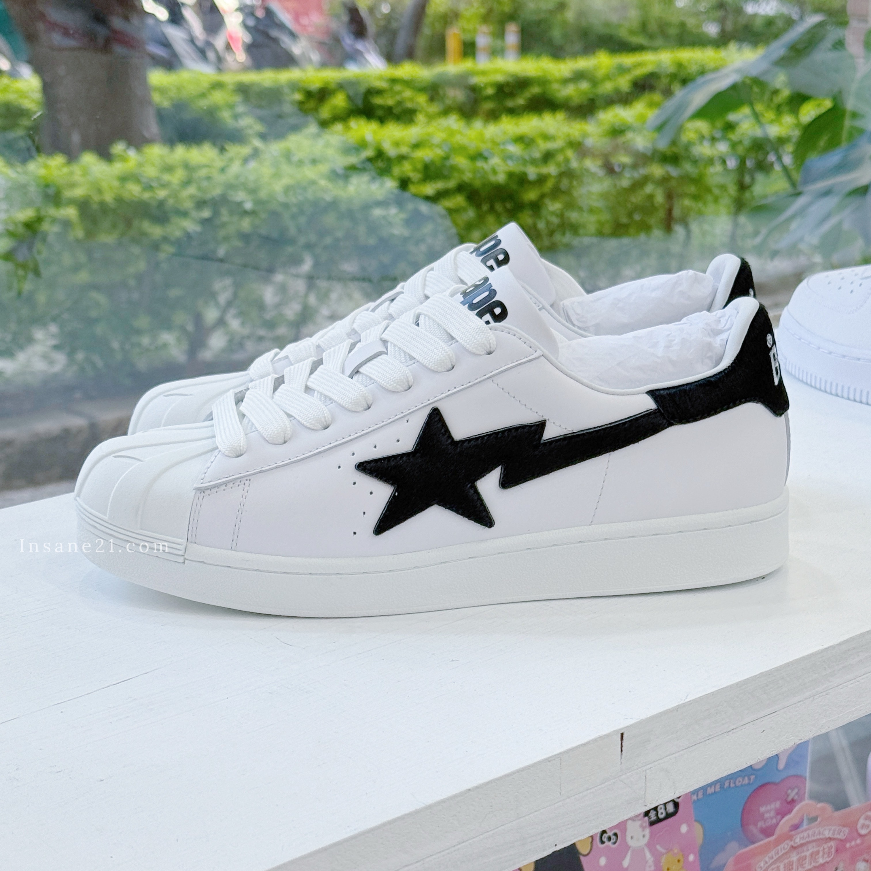 A BATHING APE 白底黑LOGO 'WHITE' 休閒鞋 男鞋 1J80191065