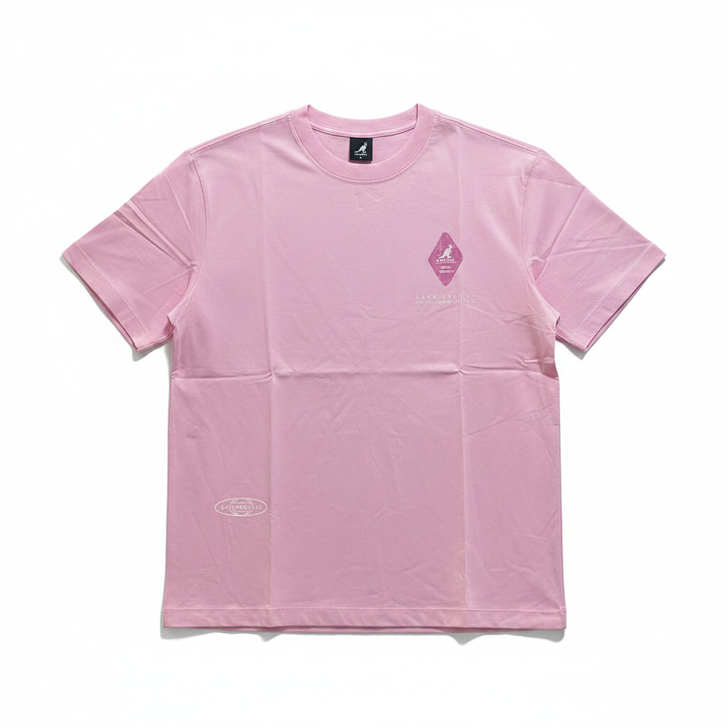 KANGOL 短T 粉 落肩 涼感 印花 短袖 中性 6625101241