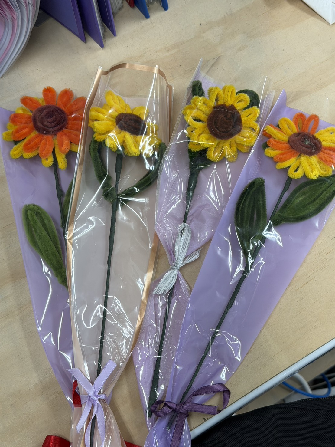 桃園院｜【青春不散場】手作療癒系向日葵織愛花束 2入