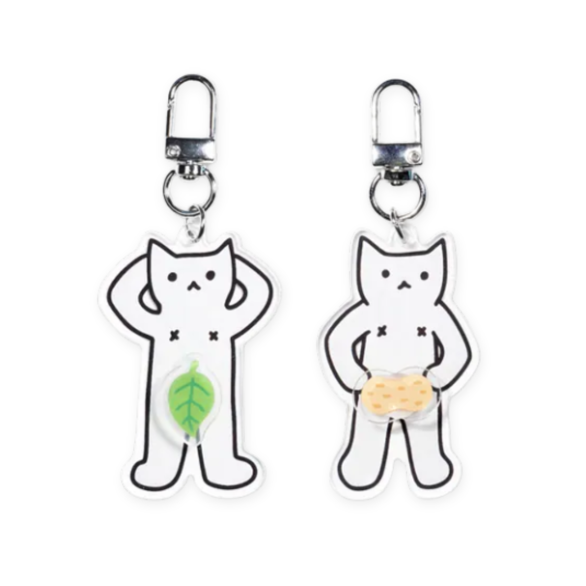 Sammyo store 旋轉鑰匙圈 / 自信貓 / 兩款