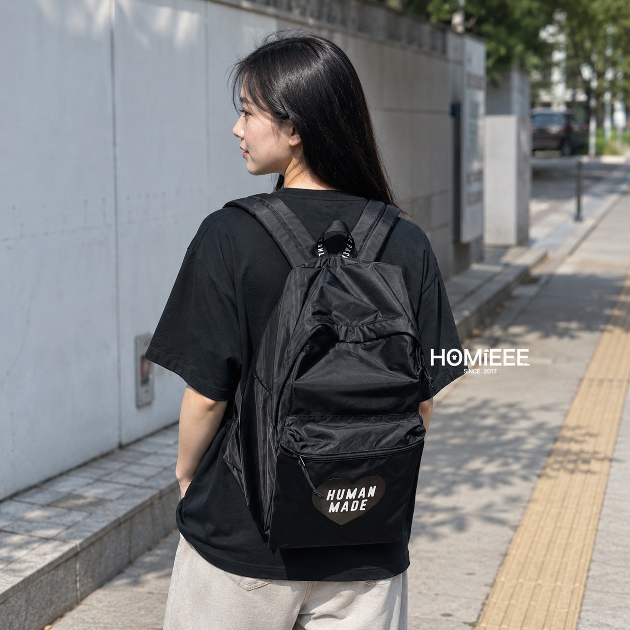 Human Made Daypack 後背包 愛心 LOGO 尼龍材質 黑色 [HM31GD036]