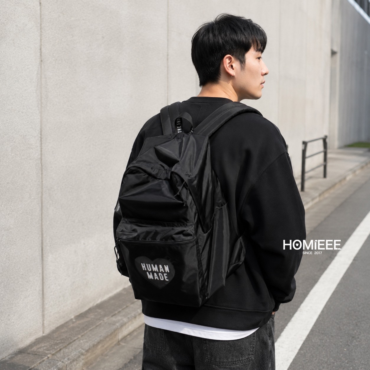 Human Made Daypack 後背包 愛心 LOGO 尼龍材質 黑色 [HM31GD036]