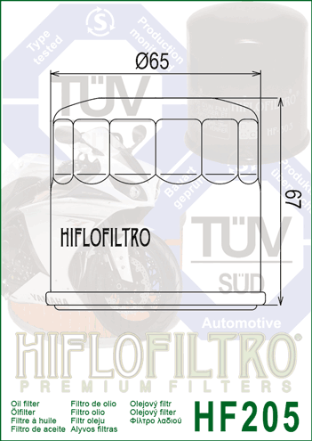 HIFLO OIL FILTER HF205
