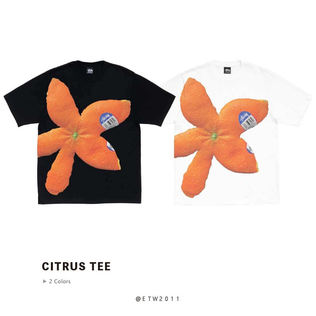☆ETW☆【EASY TO WEAR】Stussy 26SS CITRUS TEE 橘子皮 柑橘 花 短T 短袖 短TEE