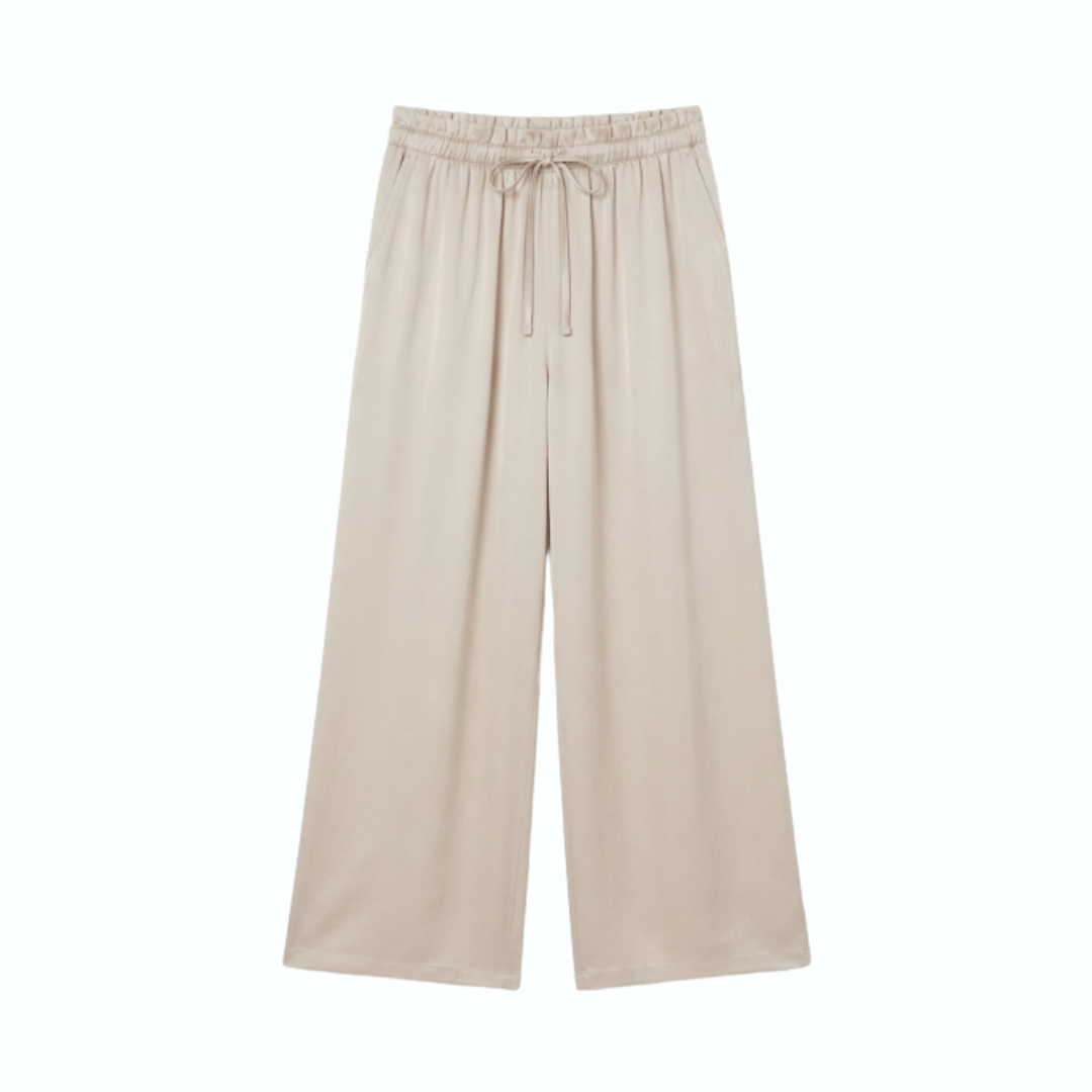 1SO0403-185 [SUNNY STUDIO] Drawstring Trousers Beige #13001 (C-EU-E)