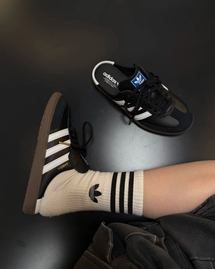 【預訂】ADIDAS SAMBA MULE OG 黑白 穆勒鞋-UNISEX