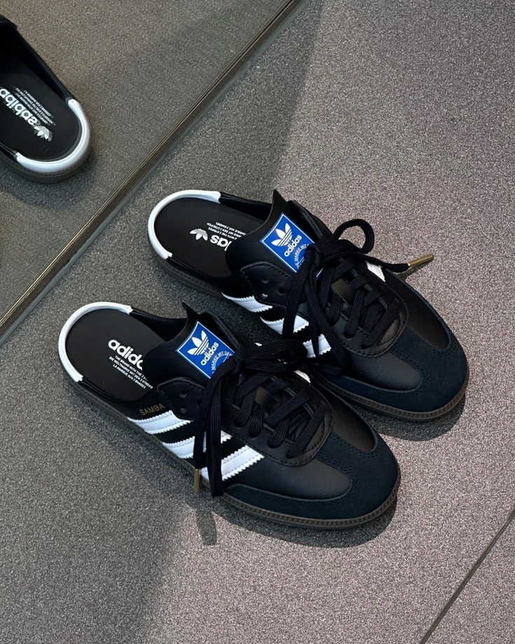 【預訂】ADIDAS SAMBA MULE OG 黑白 穆勒鞋-UNISEX