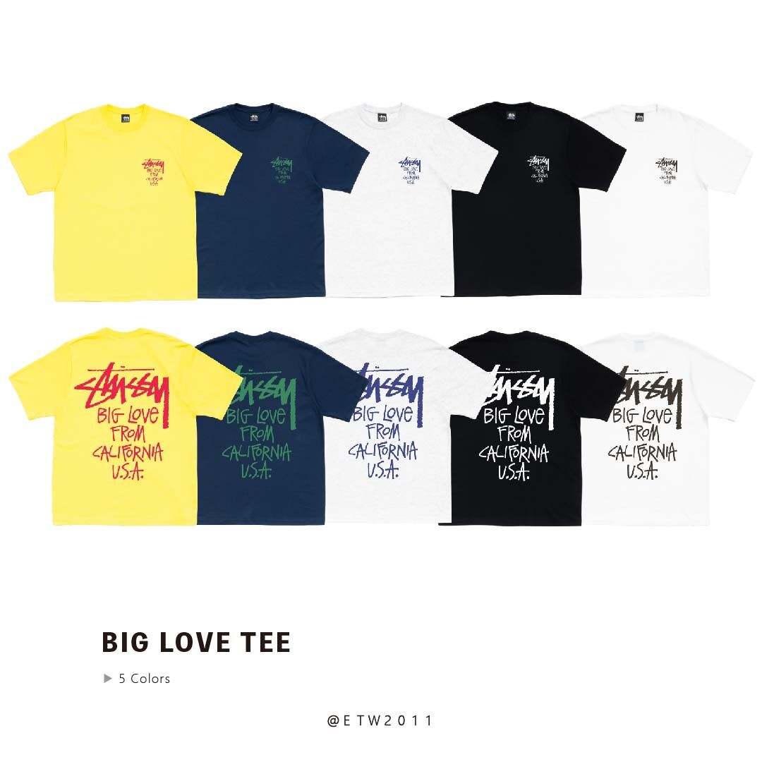 ☆ETW☆【EASY TO WEAR】Stussy 26SS BIG LOVE TEE 字體 短T 短袖 短TEE