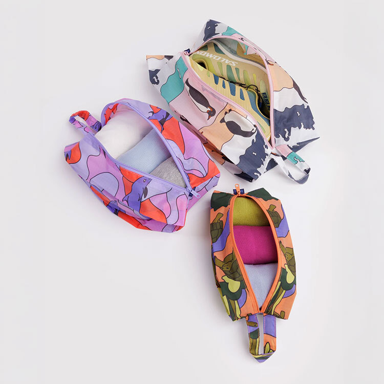 BAGGU 3D Zip Set Vacation Animals
