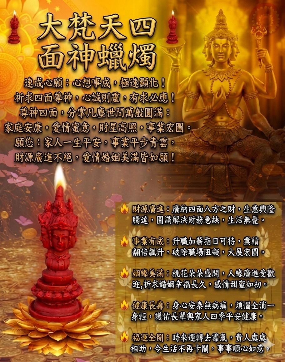 7月3日 四面神 - 拉胡蠟燭法會（KE162）