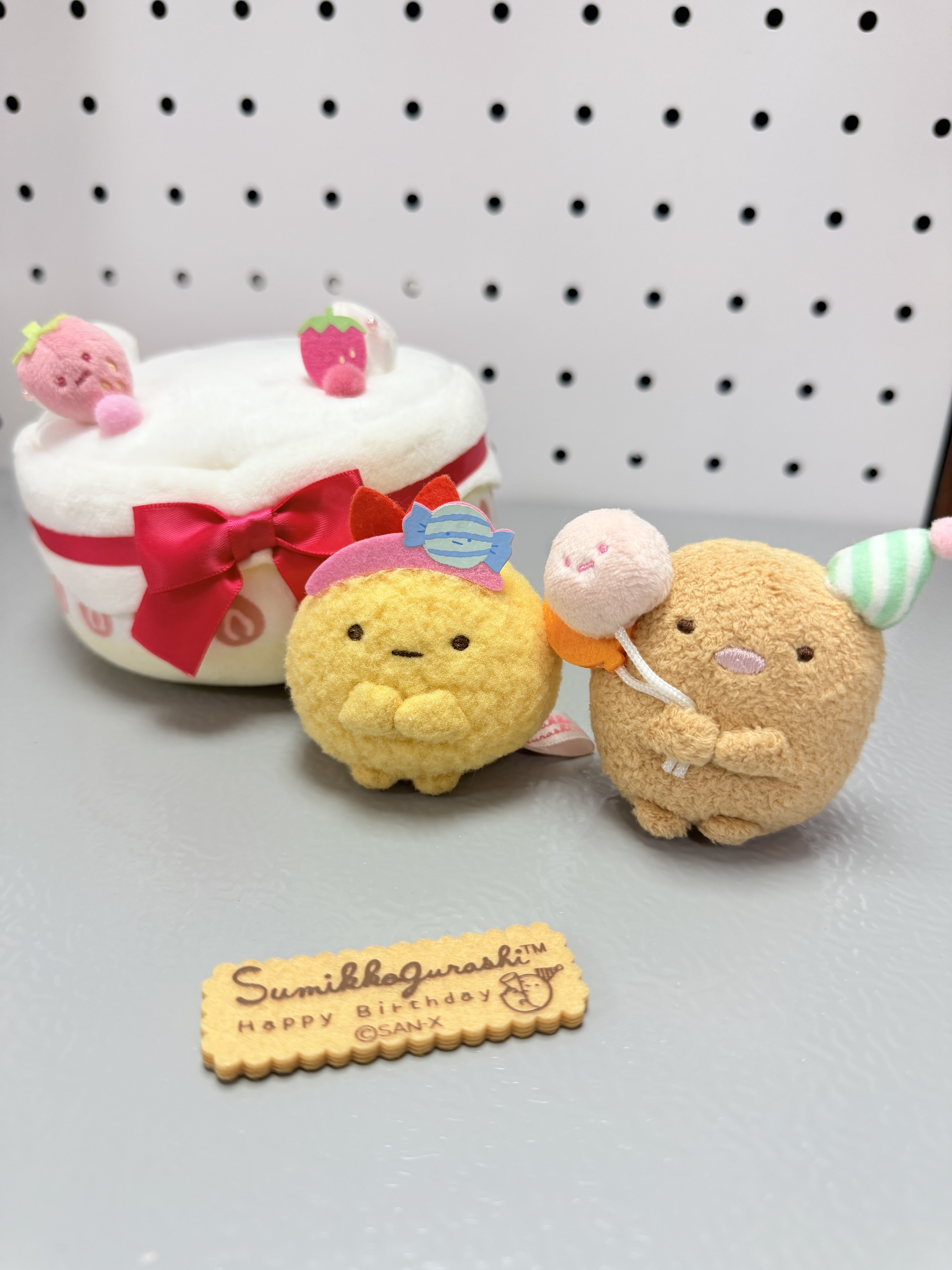 現貨-角落生物 日本限定 豬扒炸蝦 生日蛋糕 手玉set